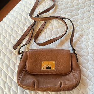 Michael Kors Tan Leather Crossbody Bag